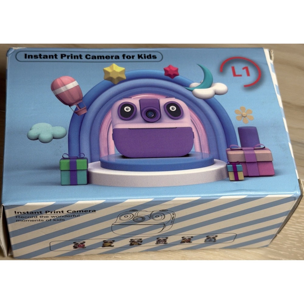 T24~ Kids Camera Instant Print,1080P Kids Instant Cameras That Print Photos Gift